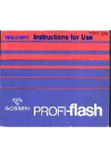 Gossen Profi- Six sbc manual. Camera Instructions.